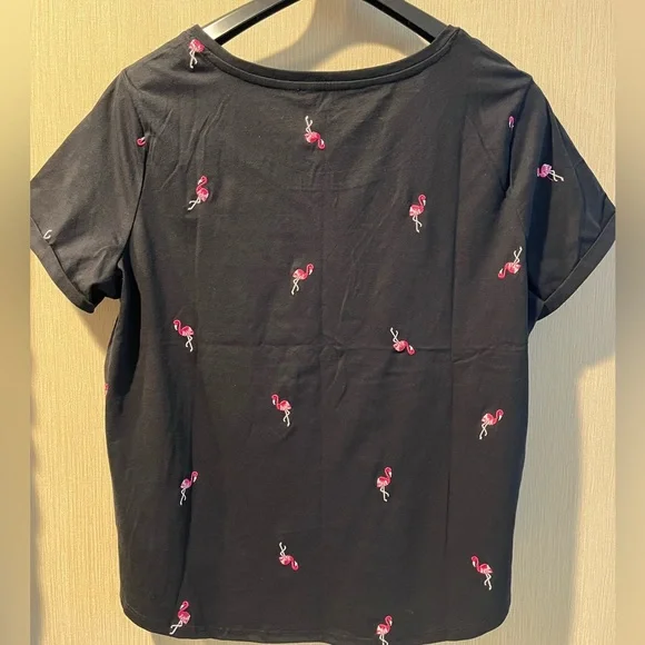 Vintage America Medium Weight Easy Fit Cotton Blend Embroidered Jersey Top - Picture 4 of 13